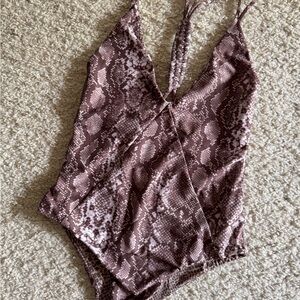 Acacia Swimwear brown bathing suit